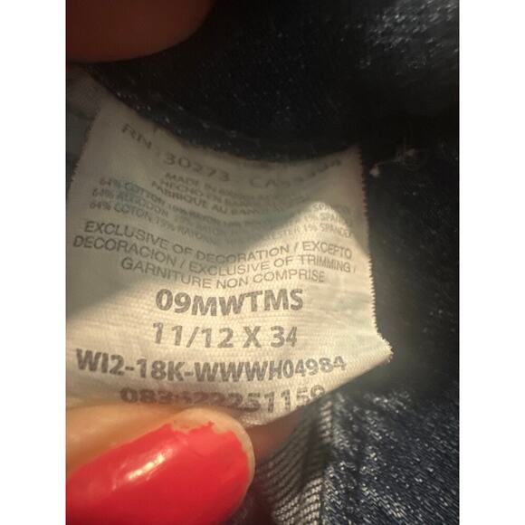 Wrangler Striaght Leg 11/12 x34 jeans western women’s - Picture 3 of 5